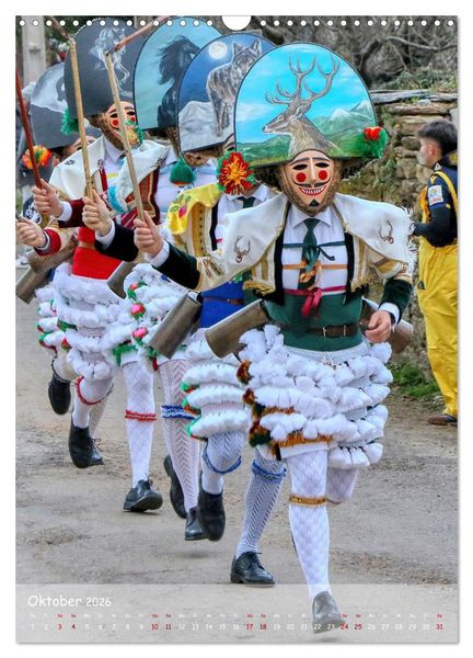 Produktbild: Karneval in Galicien (Wandkalender 2026 DIN A3 hoch), CALVENDO Monatskalender
