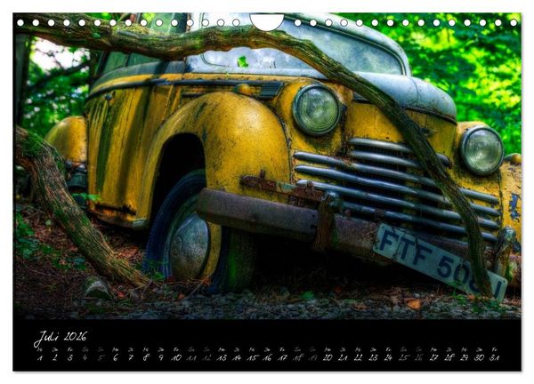 Produktbild: Oldtimer - Vergessene Sch&ouml;nheiten (Wandkalender 2026 DIN A4 quer), CALVENDO Monatskalender