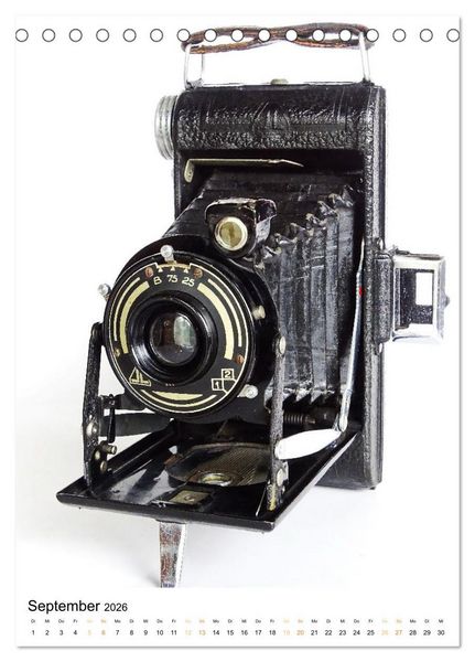 Produktbild: Balgenkameras - Analoge Fotoapparate mit Charme (Tischkalender 2026 DIN A5 hoch), CALVENDO Monatskalender
