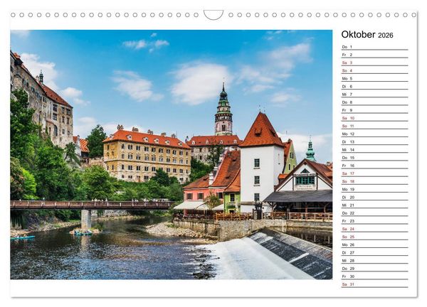 Produktbild: Ein Wochenende in Krumau (Wandkalender 2026 DIN A3 quer), CALVENDO Monatskalender