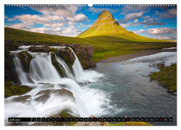 Produktbild: WASSERF&Auml;LLE - Sanfte und tosende Sch&ouml;nheiten (hochwertiger Premium Wandkalender 2026 DIN A2 quer), Kunstdruck in Hochglanz