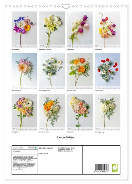 Produktbild: Zauberbl&uuml;ten (Wandkalender 2026 DIN A3 hoch), CALVENDO Monatskalender