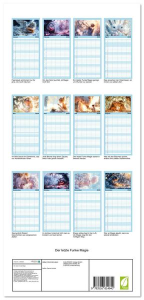 Produktbild: Familienplaner 2026 - Der letzte Funke Magie mit 5 Spalten (Wandkalender, 21 x 45 cm) CALVENDO