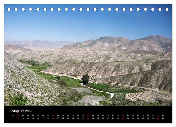 Produktbild: Traumziel Peru (Tischkalender 2026 DIN A5 quer), CALVENDO Monatskalender