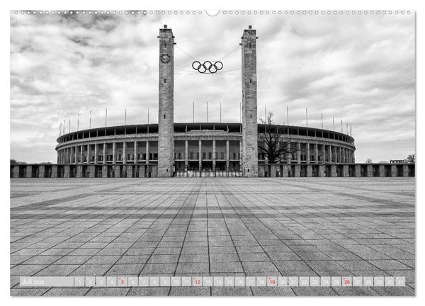 Produktbild: Berliner Ansichten in Schwarz und Wei&szlig; (hochwertiger Premium Wandkalender 2026 DIN A2 quer), Kunstdruck in Hochglanz