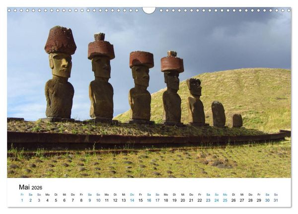 Produktbild: Die Osterinsel - mystisches Inselparadies im S&uuml;dostpazifik (Wandkalender 2026 DIN A3 quer), CALVENDO Monatskalender