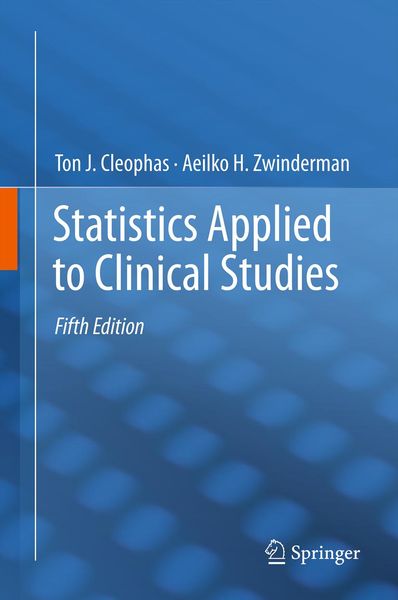 Produktbild: Statistics Applied to Clinical Studies