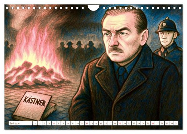 Produktbild: Erich K&auml;stner (Wandkalender 2026 DIN A4 quer), CALVENDO Monatskalender