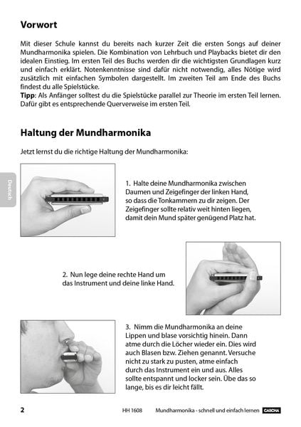 Produktbild: Blues Harmonica Set, (incl. 4 languages Method (DE/EN/FR/ES), case, cleaning cloth)