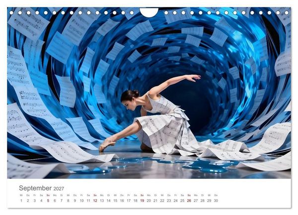 Produktbild: Tanz durch Traumwelten - Fantastische T&auml;nzerinnen in surrealen Klangr&auml;umen (Wandkalender 2027 DIN A4 quer), CALVENDO Monatskalender