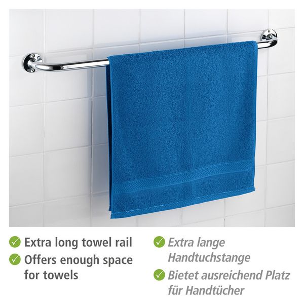 Produktbild: Badetuchstange Mod. Basic 80 cm, extra lange Handtuchstange