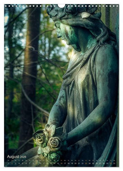 Produktbild: Die stillen Momente im Ohlsdorfer Friedhof (Wandkalender 2026 DIN A3 hoch), CALVENDO Monatskalender