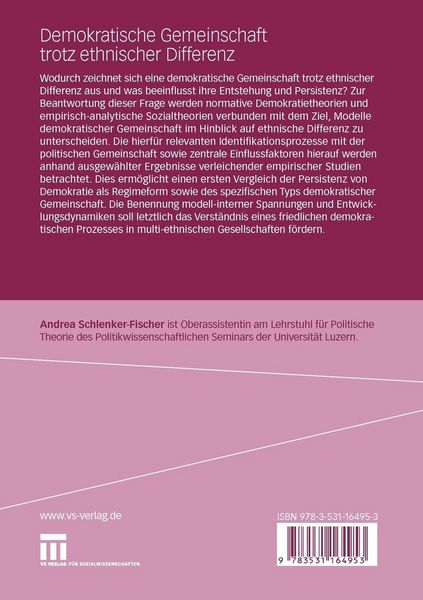 Produktbild: Demokratische Gemeinschaft trotz ethnischer Differenz