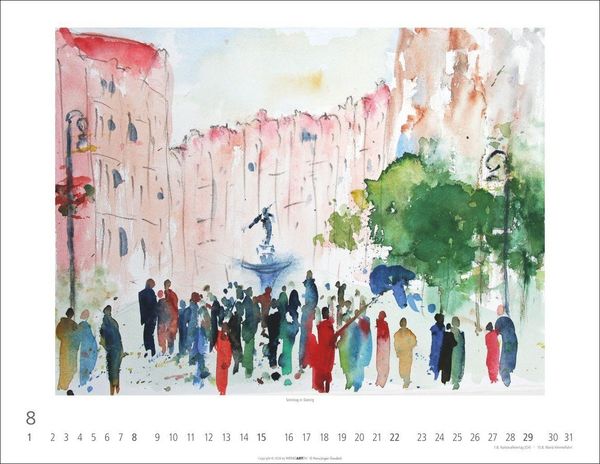 Produktbild: Zwischen Himmel und Erde Kalender 2027 - Aquarelle von Hans-J&uuml;rgen Gaudeck