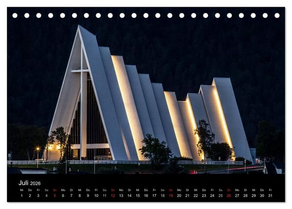 Produktbild: Erlebnis Norwegen: Narvik bis Troms&oslash; (Tischkalender 2026 DIN A5 quer), CALVENDO Monatskalender