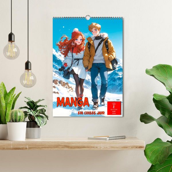 Produktbild: Manga - ein cooles Jahr (Wandkalender 2026 DIN A3 hoch), CALVENDO Monatskalender