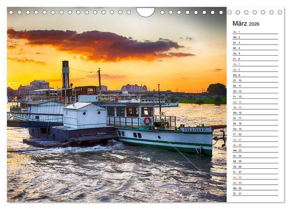 Produktbild: Schaufelraddampfer (Wandkalender 2026 DIN A4 quer), CALVENDO Monatskalender