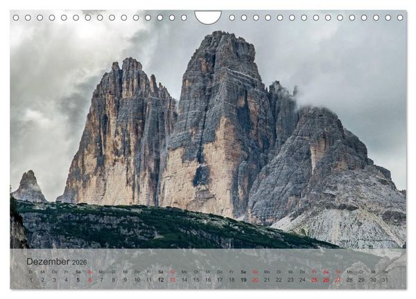 Produktbild: Dolomiten - Bezaubernde Giganten (Wandkalender 2026 DIN A4 quer), CALVENDO Monatskalender