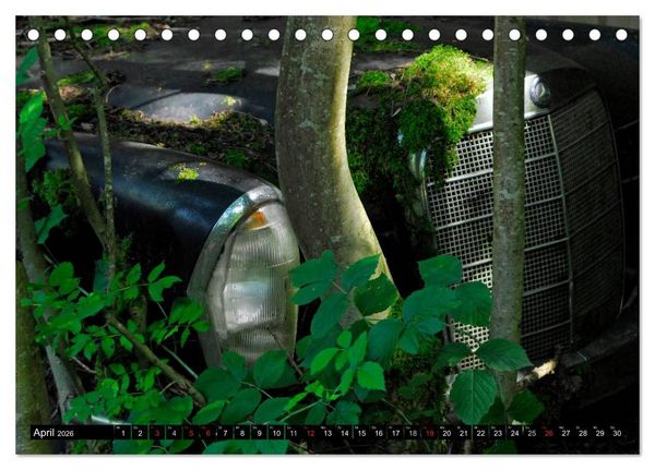 Produktbild: Autowracks - rostende Liebe (Tischkalender 2026 DIN A5 quer), CALVENDO Monatskalender