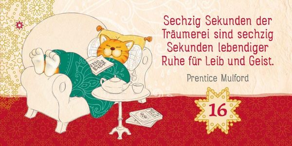 Produktbild: Klitzekleiner Adventskalender mit der Om-Katze