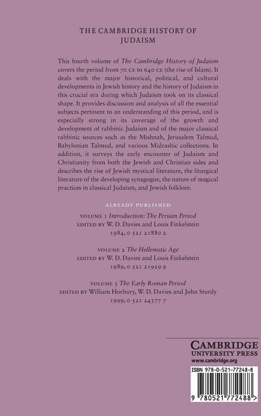Produktbild: The Cambridge History of Judaism