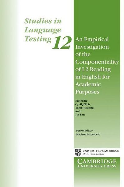 Produktbild: An Empirical Investigation of the Componentiality of L2 Reading in English for Academic Purposes