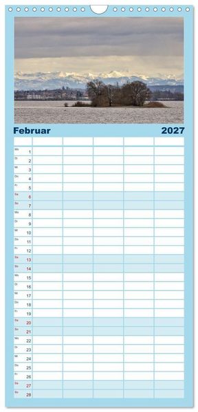 Produktbild: Familienplaner 2027 - Zauberhafter Westlicher Bodensee mit 5 Spalten (Wandkalender, 21 x 45 cm) CALVENDO