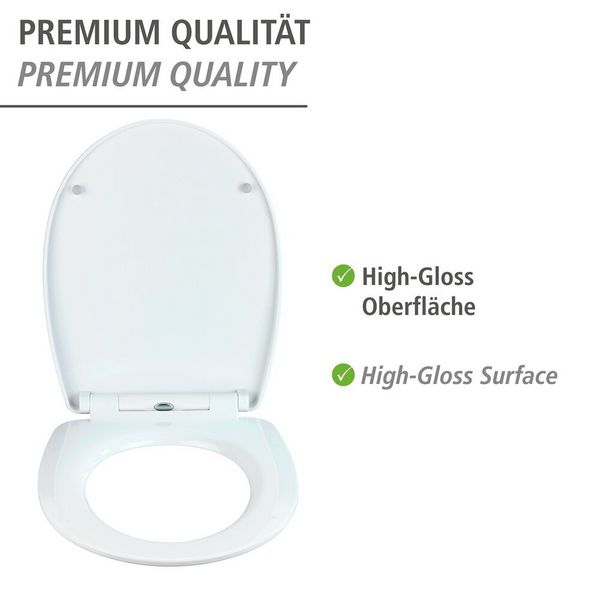Produktbild: WC-Sitz Mod. Terrazzo High Gloss, aus bruchstabilem Thermoplast