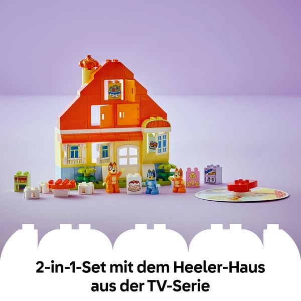 Produktbild: LEGO DUPLO Bluey: Blueys Familienhaus mit Memory-Spiel - Spielzeug 10459