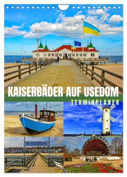 Kaiserbäder auf Usedom (Wandkalender 2025 DIN A4 hoch), CALVENDO Monatskalender