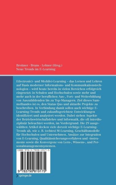 Produktbild: Neue Trends im E-Learning