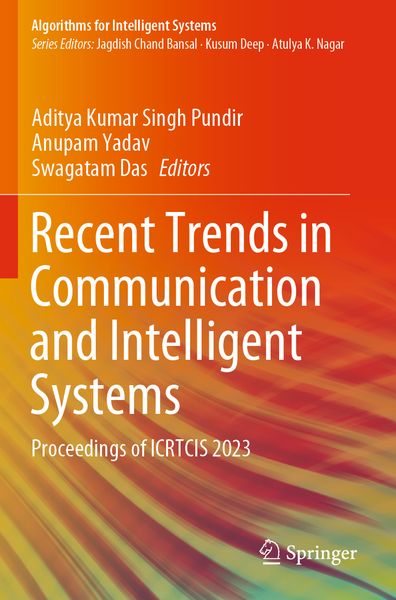 Produktbild: Recent Trends in Communication and Intelligent Systems