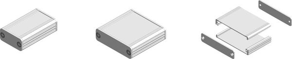 Produktbild: Fischer Elektronik AKG 55 16 100 ME 10023359 Profil-Geh&auml;use 100 x 55 x 16 Aluminium eloxiert Natur 1 St.