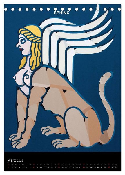 Produktbild: MYTHOS und LEGENDE (Tischkalender 2026 DIN A5 hoch), CALVENDO Monatskalender