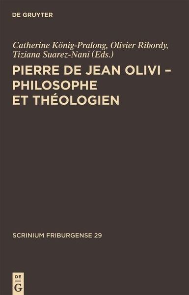 Produktbild: Pierre de Jean Olivi - Philosophe et th&eacute;ologien