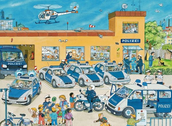 Produktbild: Kinderpuzzle 100 XXL Teile - Polizeirevier