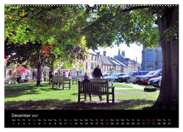 Produktbild: Cotswold Towns (High Quality Premium Wall Calendar 2027 DIN A2 landscape),CALVENDO 12 Month Wall Calendar