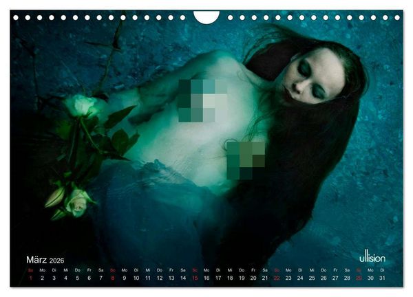 Produktbild: OPHELIA, sinnlich - mystisch - sehnsuchtsvoll (Wandkalender 2026 DIN A4 quer), CALVENDO Monatskalender