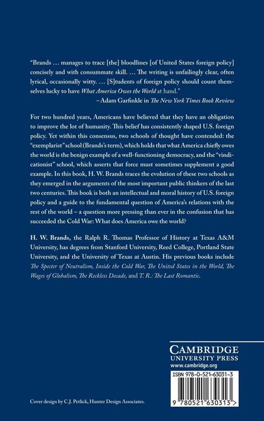 Produktbild: What America Owes the World