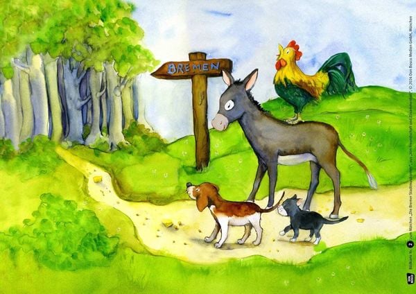 Produktbild: Von Freundschaft und Zusammenhalt - 3 x 5 M&auml;rchen-Bildkarten. Mit Arbeitsbl&auml;ttern f&uuml;r Klasse 3 und 4. Kamishibai Bildkartenset