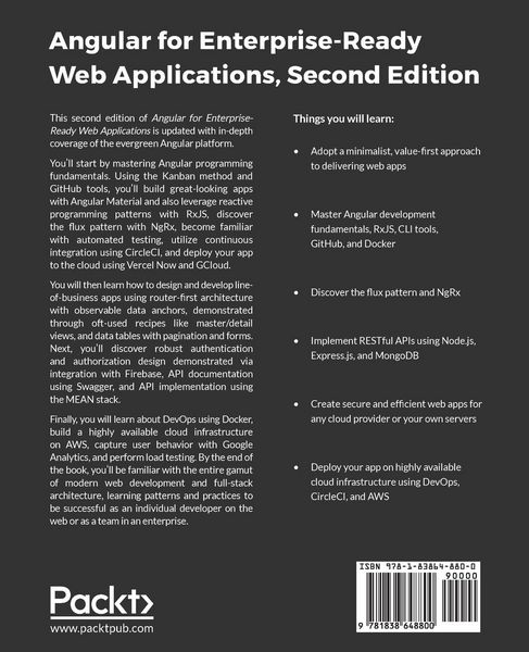 Produktbild: Angular for Enterprise-Ready Web Applications - Second Edition