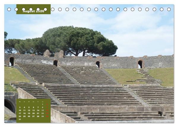 Produktbild: Pompeji-Kalender (Tischkalender 2026 DIN A5 quer), CALVENDO Monatskalender