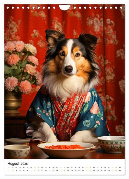 Produktbild: Hunde & Ramen - Ein Jahr voller Genuss und Freude (Wandkalender 2026 DIN A4 hoch), CALVENDO Monatskalender