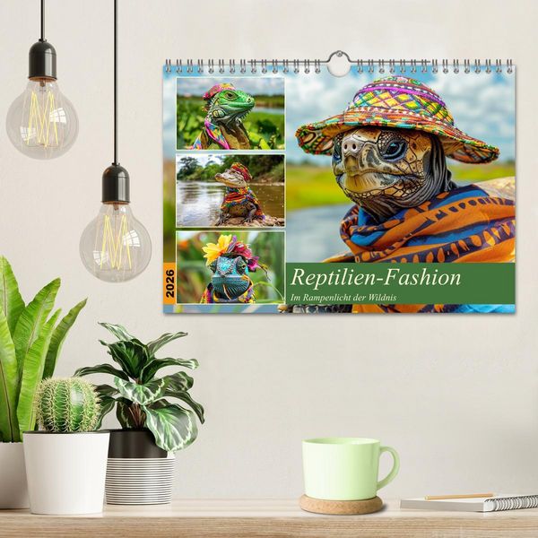 Produktbild: Reptilien-Fashion. Im Rampenlicht der Wildnis (Wandkalender 2026 DIN A4 quer), CALVENDO Monatskalender