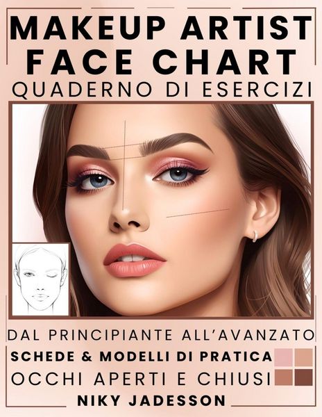 Produktbild: Makeup Artist Face Chart Quaderno di esercizi