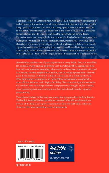 Produktbild: Hybrid Metaheuristics