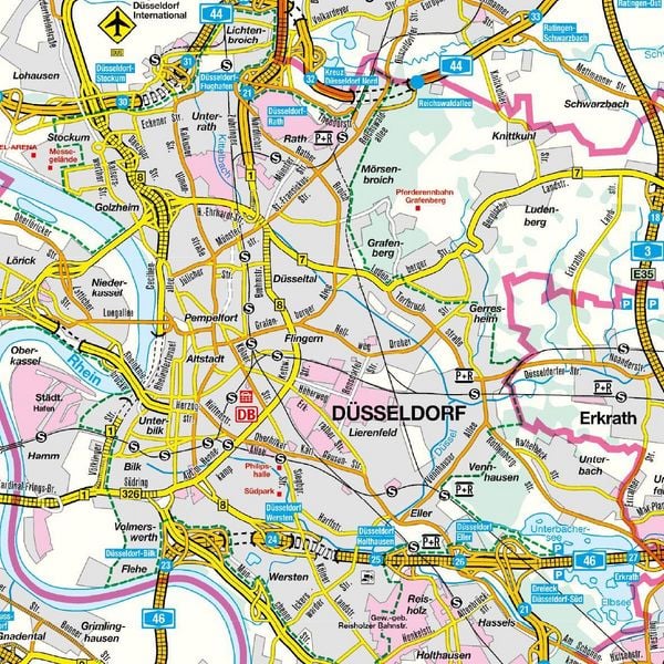 Produktbild: Falk Cityplan D&uuml;sseldorf 1:20.000
