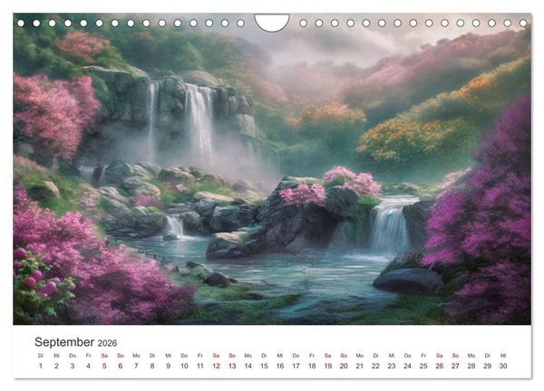 Produktbild: Kaskaden - Die Poesie des Wassers (Wandkalender 2026 DIN A4 quer), CALVENDO Monatskalender