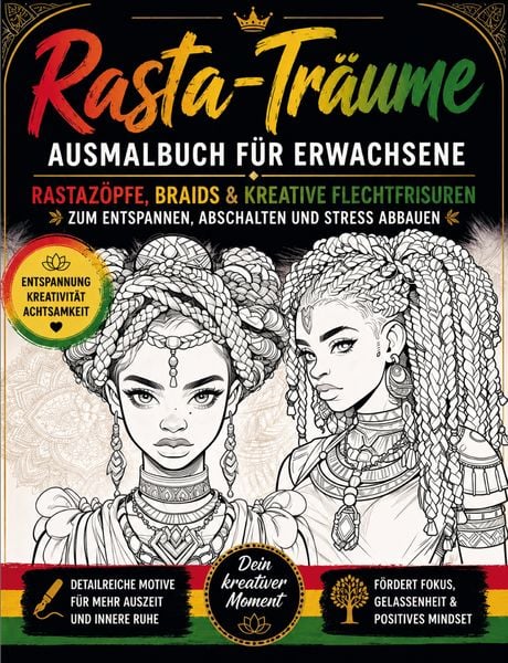 Produktbild: Rasta-Tr&auml;ume - Rastaz&ouml;pfe, Braids & kreative Flechtfrisuren