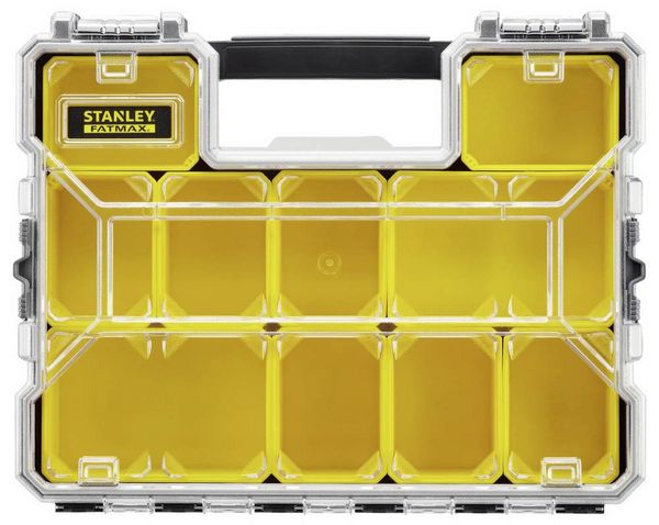 Produktbild: STANLEY 1-97-517 Universal Sortimentskoffer (L x B x H) 44.6 x 7.5 x 35.7 cm Anzahl F&auml;cher: 10 Inhalt 1 St.